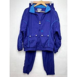 Team Ixspa Vintage Tracksuit Set Purple Teal Womens Medium